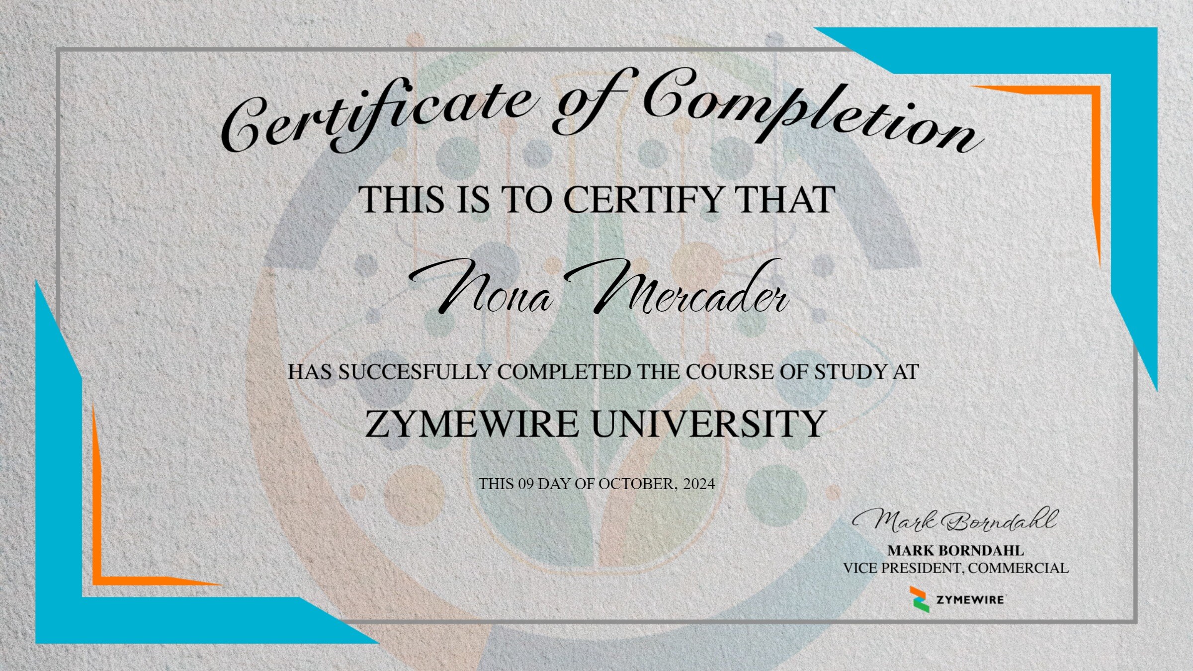 certificate